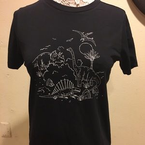 ModCloth Dinosaur Tee, Size Small